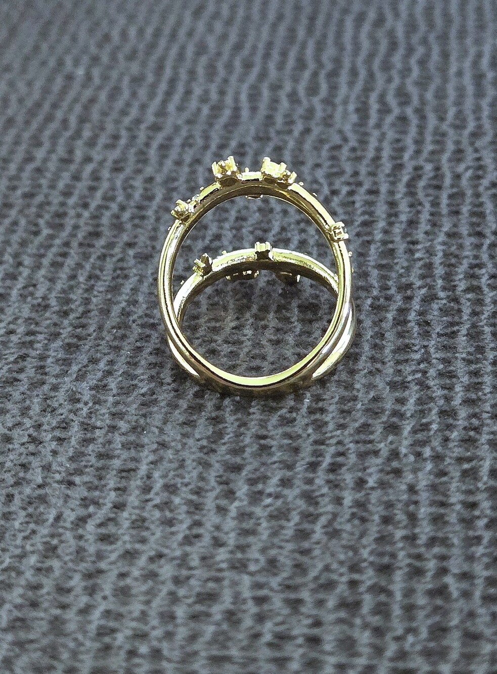 Alexis Bittar Double✌️ Banded Gold💛 Satellite🛰 Ring💍 - Picture 12 of 16